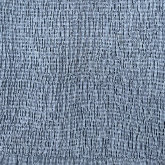 JessaKae Blue Gingham Cottagecore Smocked Midi Dress Puff Sleeve M - Picture 8 of 12